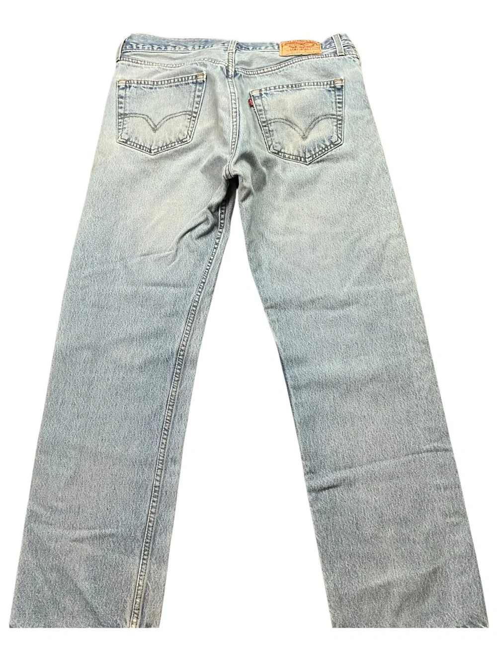 Vintage Levi’s 501XX  button fly light wash straight leg jeans 33x30